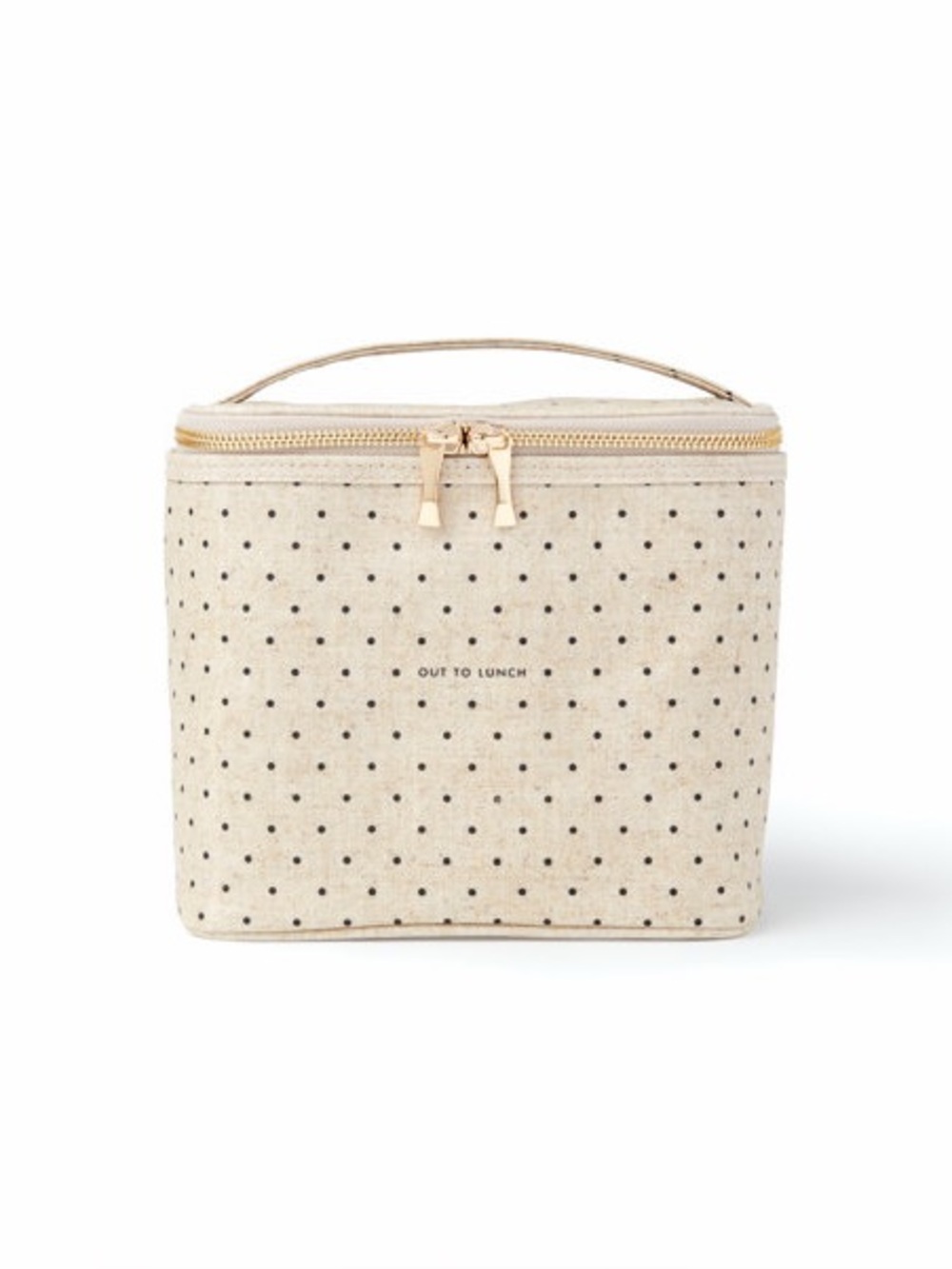 Kate Spade New York Out TO Lunch Canvas Tote - Cream Polka Dot